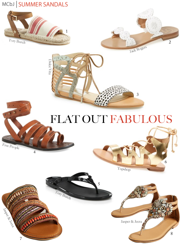 Summer Sandals: Flat Out Chic Under 